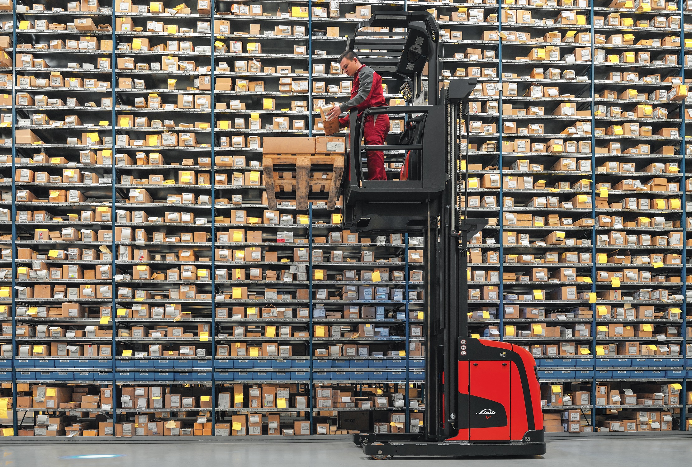 Linde V-modulair in retail warehouse